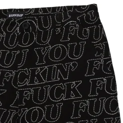 Ripndip Pants<Fuckin Fuck Quilted Wide Leg Pants (Black)