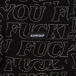 Ripndip Pants<Fuckin Fuck Quilted Wide Leg Pants (Black)