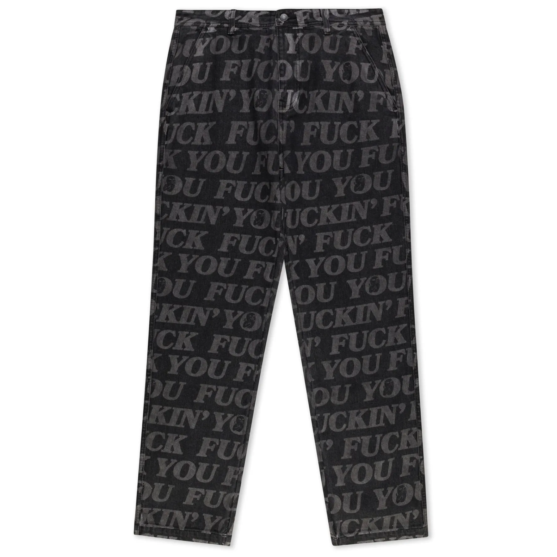 Ripndip Pants<F.U.F.F. Washed Denim Pants (Black)
