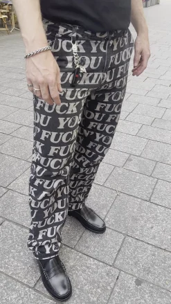 Ripndip Pants<F.U.F.F. Washed Denim Pants (Black)