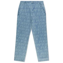 Ripndip Pants<F.U.F.F. Washed Denim Pants (Light Washed Denim)