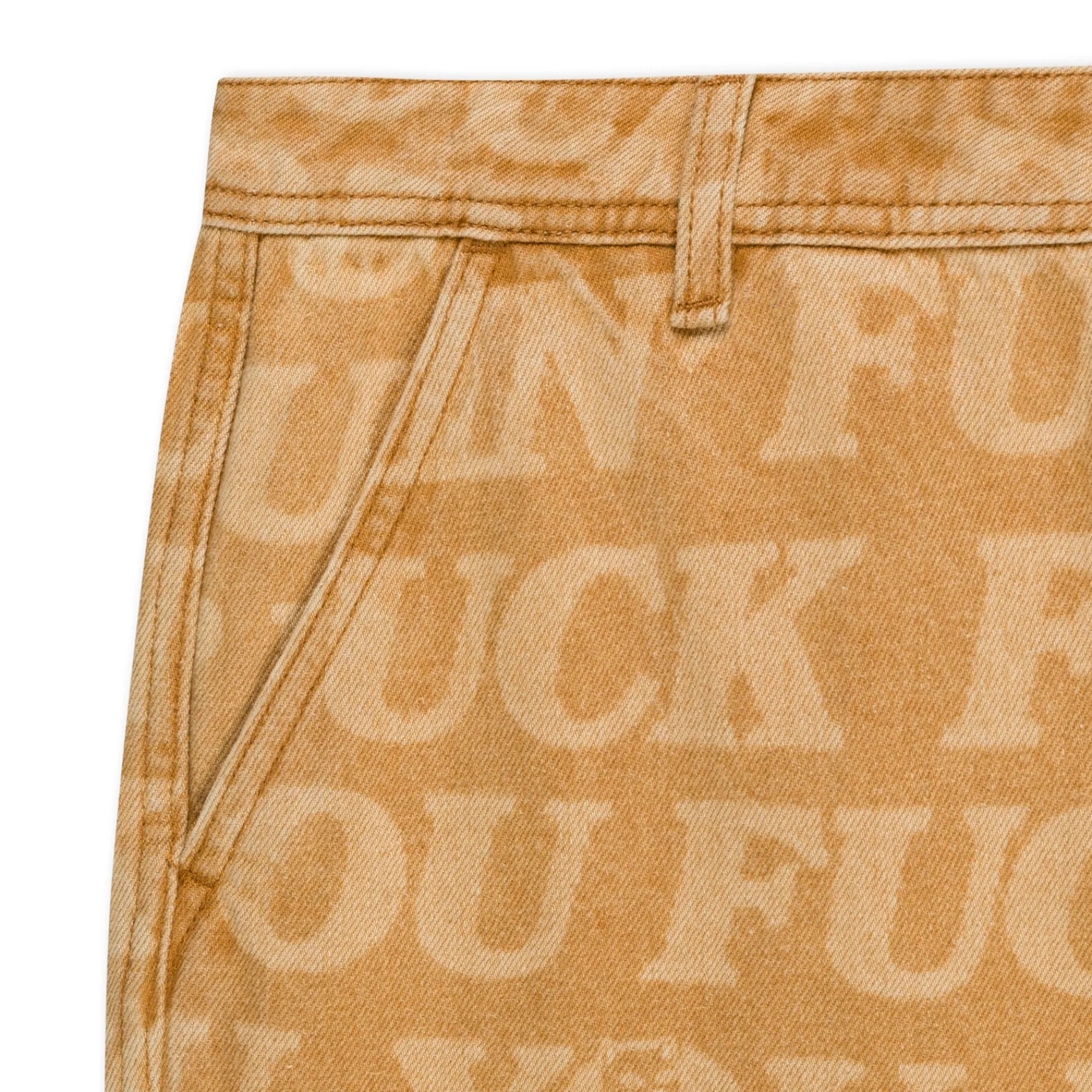 Ripndip Pants<F.U.F.F. Washed Denim Pants (Light Brown Denim)