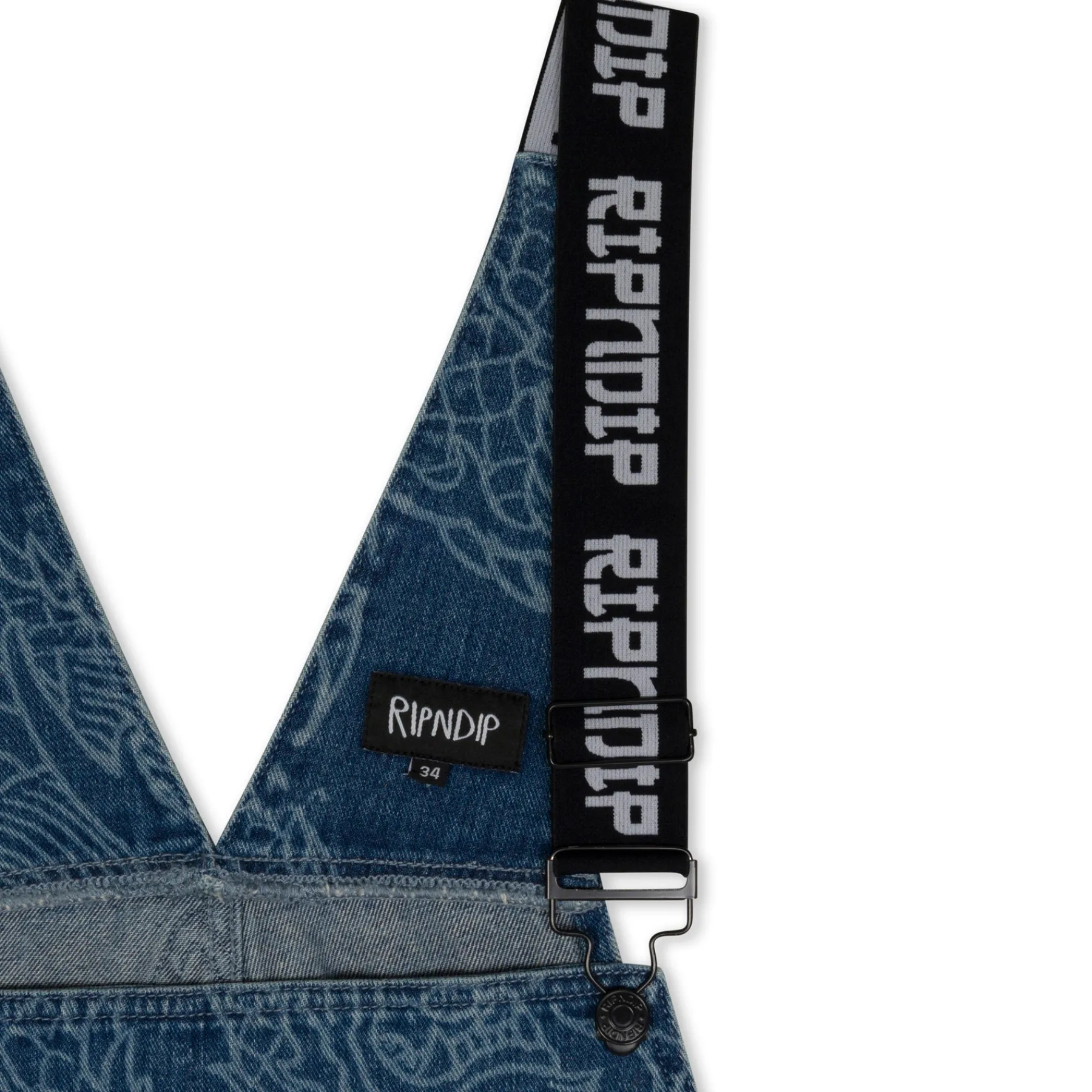 Ripndip Pants|Overalls<Haku Denim Overalls (Dark Wash)