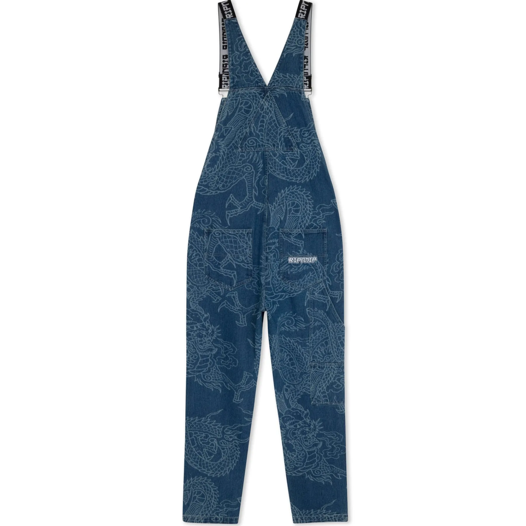 Ripndip Pants|Overalls<Haku Denim Overalls (Dark Wash)