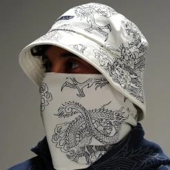 Ripndip Buckets|Face Masks<Haku Face Mask Bucket Hat (White)
