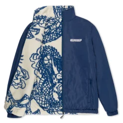 Ripndip Jackets<Haku Reversible Jacket (Off White/Navy)