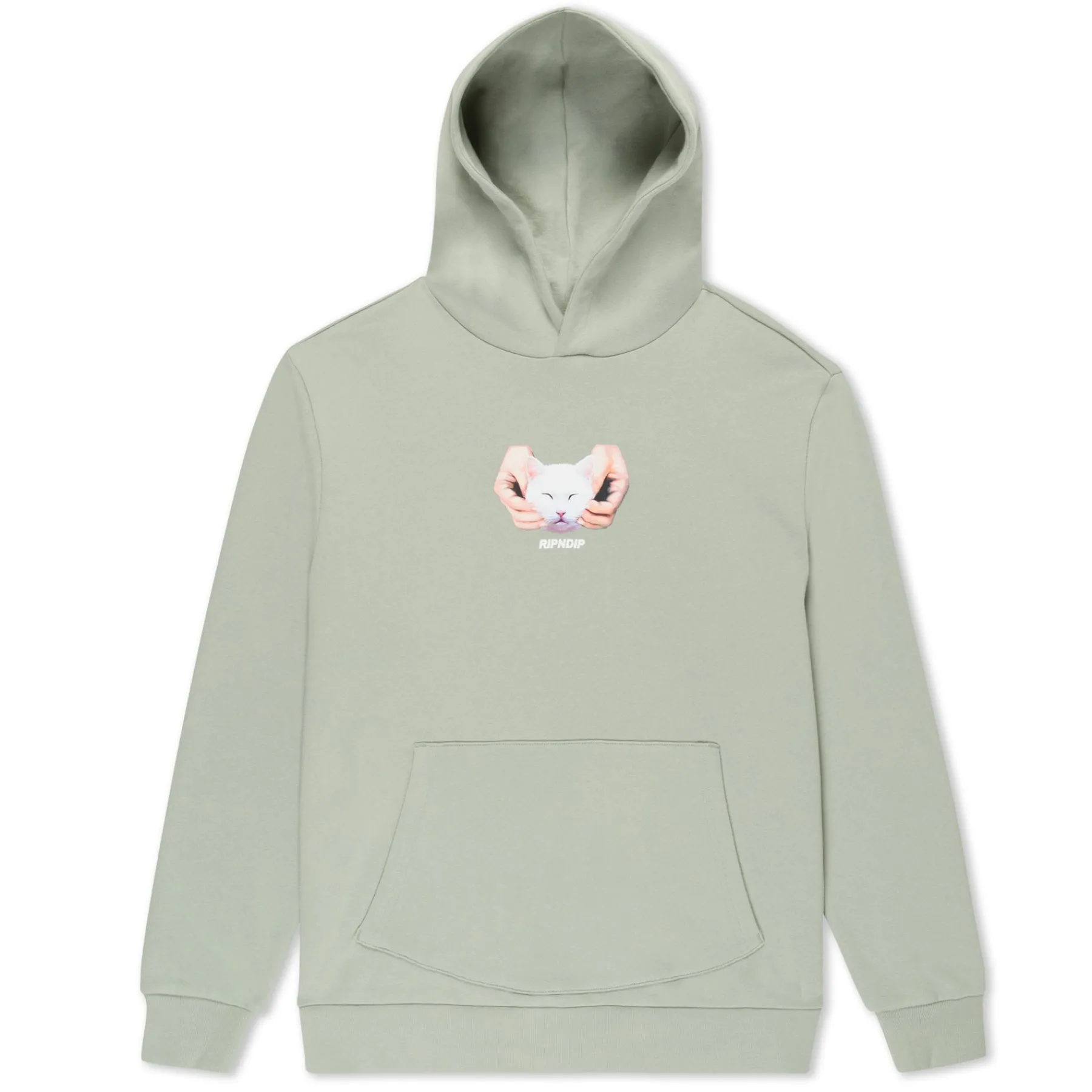Ripndip Hoodies / Crewnecks<Happy Kitty Hoodie (Sage)