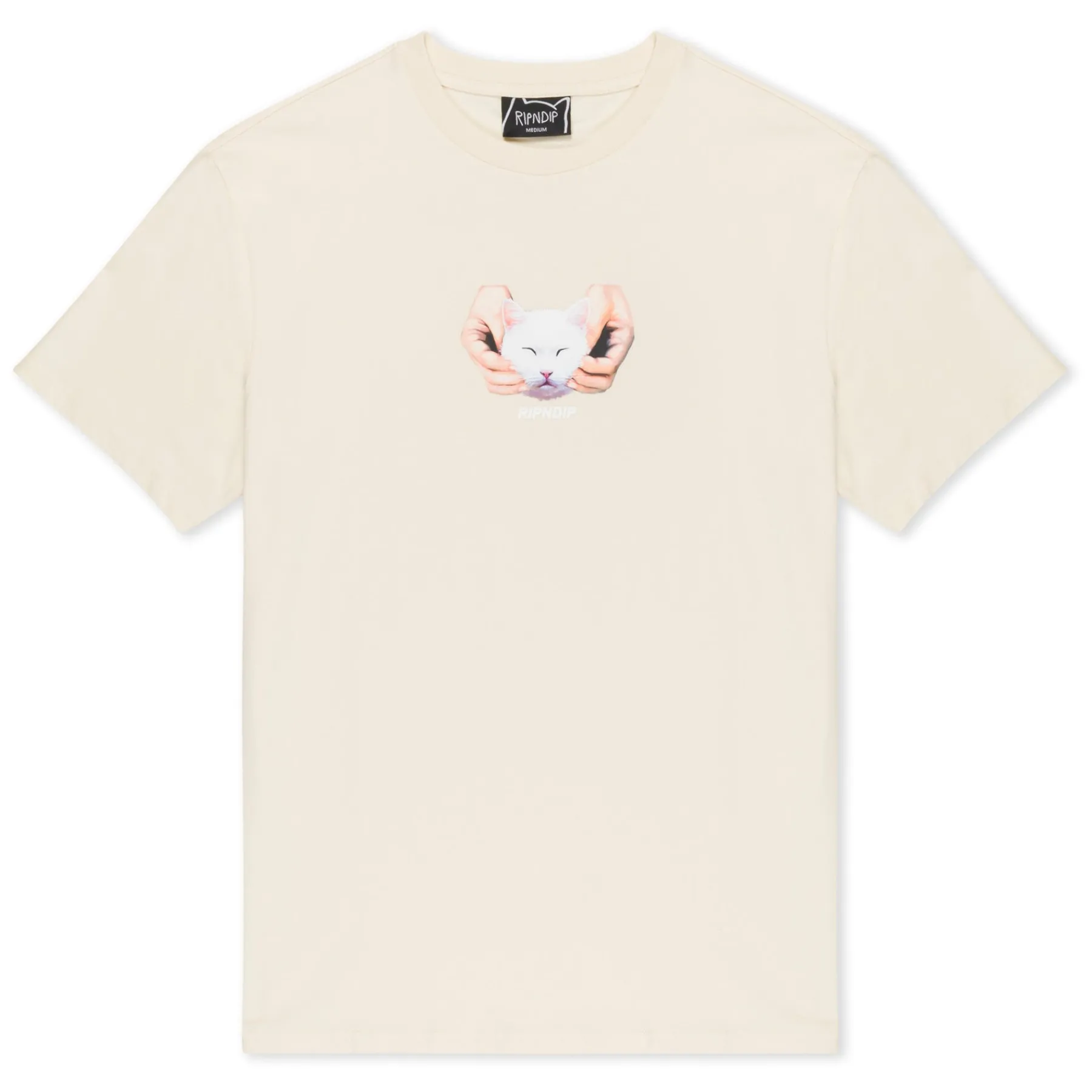 Ripndip Short Sleeve Tees|Stocking Stuffers<Happy Kitty Tee (Natural)