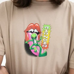 Ripndip Short Sleeve Tees|Stocking Stuffers<Happy Lickin Tee (Almond)