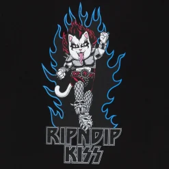 Ripndip Short Sleeve Tees|Stocking Stuffers<Heavens on Fire Tee (Black)