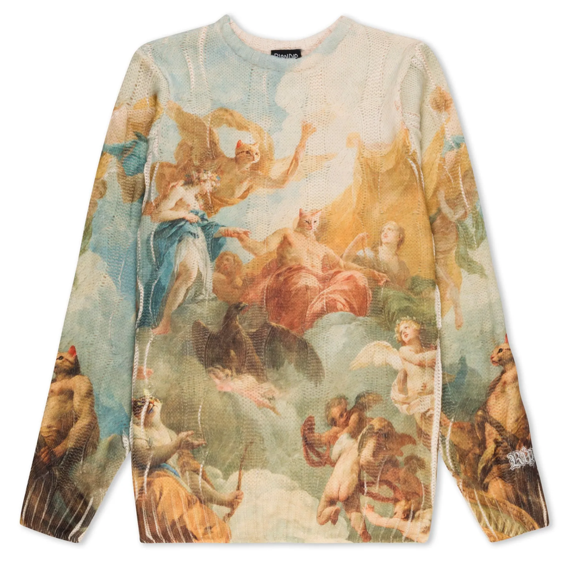Ripndip Knits / Sweaters<Heavens Waiting Cable Knit Sweater (Multi)