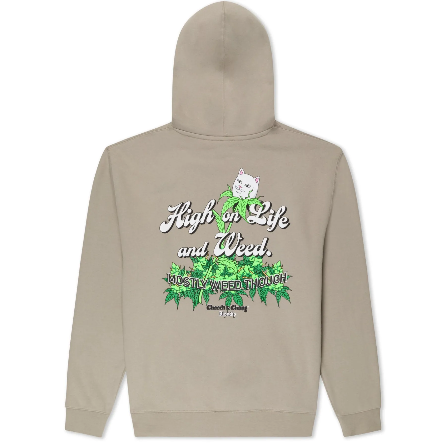 Ripndip Hoodies / Crewnecks<High On Life 420 Hoodie (Cement)