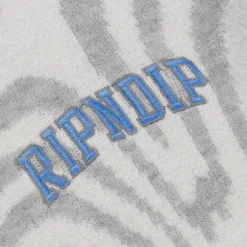 Ripndip Knits / Sweaters<Hypnotic Team Spirit Knit Cardigan (Grey/Light Blue)