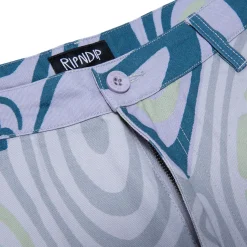 Ripndip Shorts|Stocking Stuffers<Hypnotic Twill Shorts (Grey/Lavender/Neon)