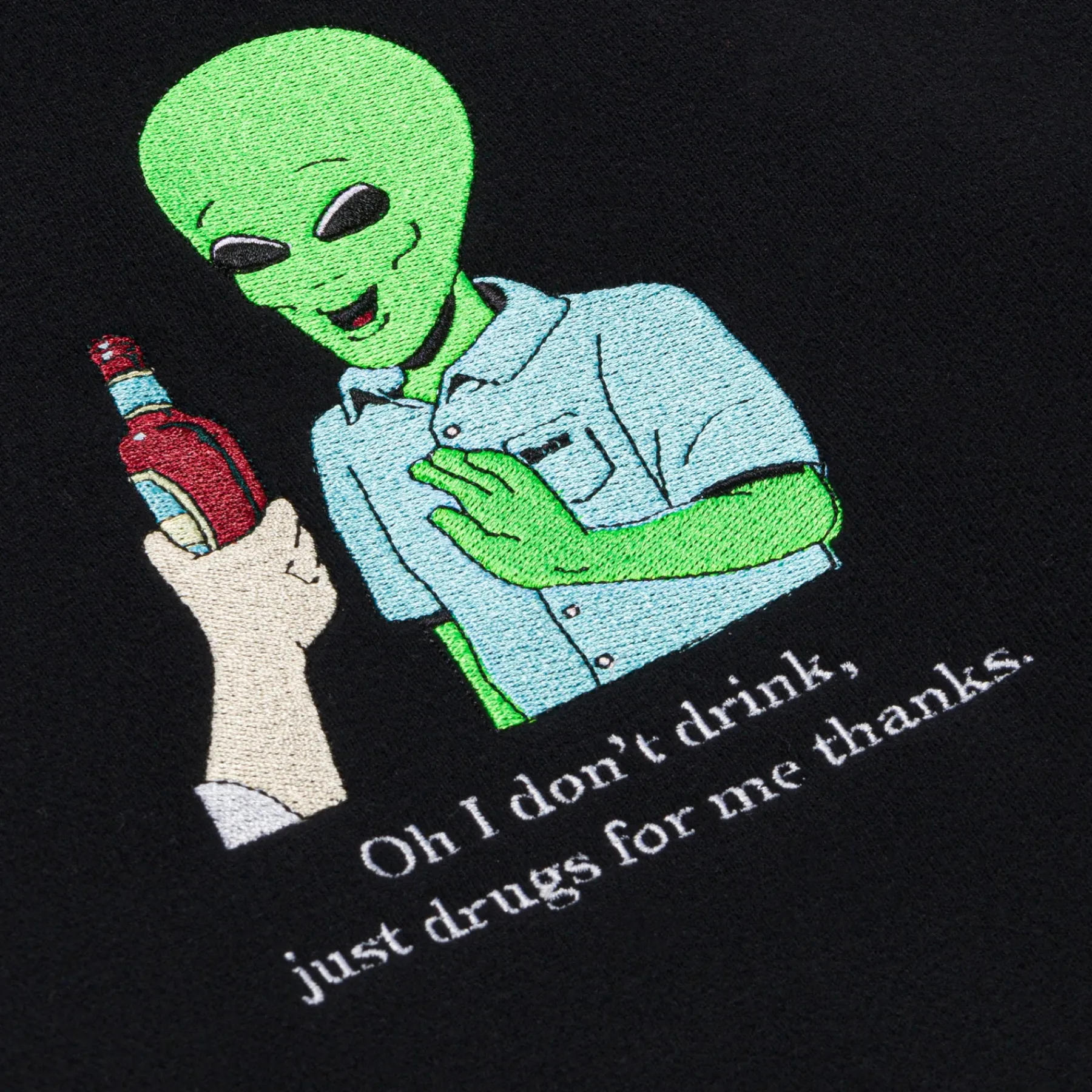 Ripndip Hoodies / Crewnecks<I Don't Drink Hoodie (Black) 14.7oz