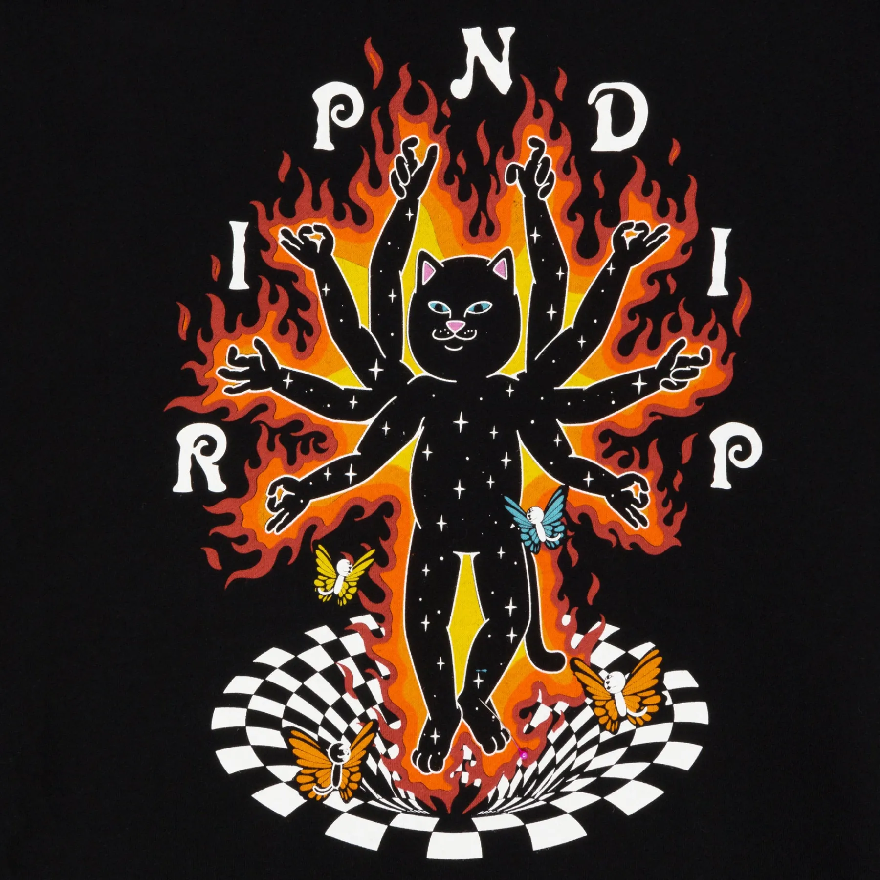 Ripndip Hoodies / Crewnecks<Illusion Jerm Hoodie (Black)