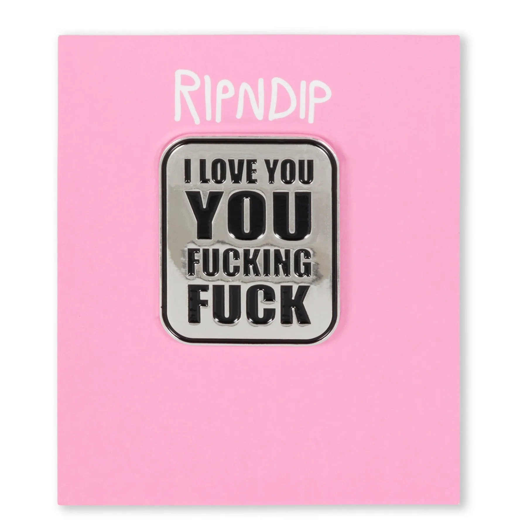 Ripndip Stocking Stuffers|Pins<ILY Fuckin Fuck Pin (Multi)
