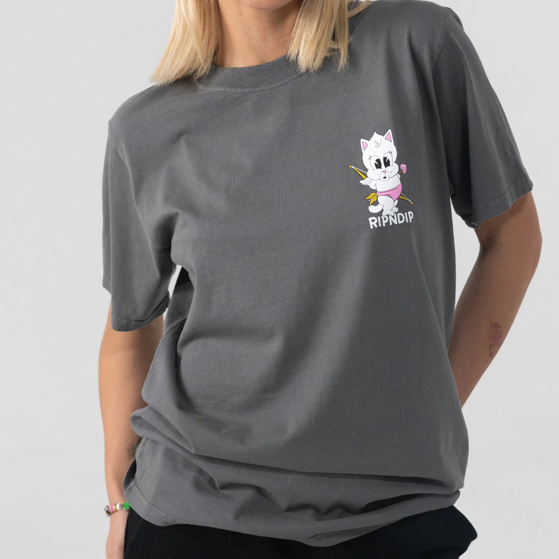 Ripndip Short Sleeve Tees|Stocking Stuffers<ILY Tee (Charcoal)