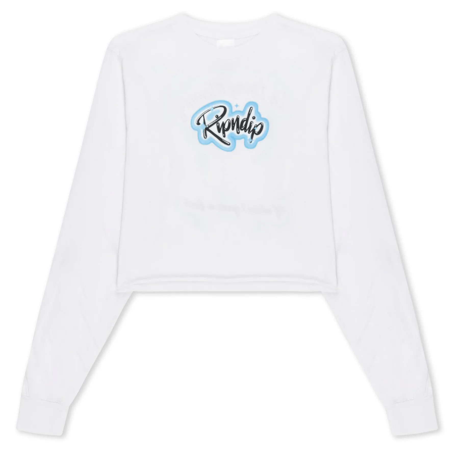 Ripndip Womens|Womens<In Loving Memory Cropped Long Sleeve (White)