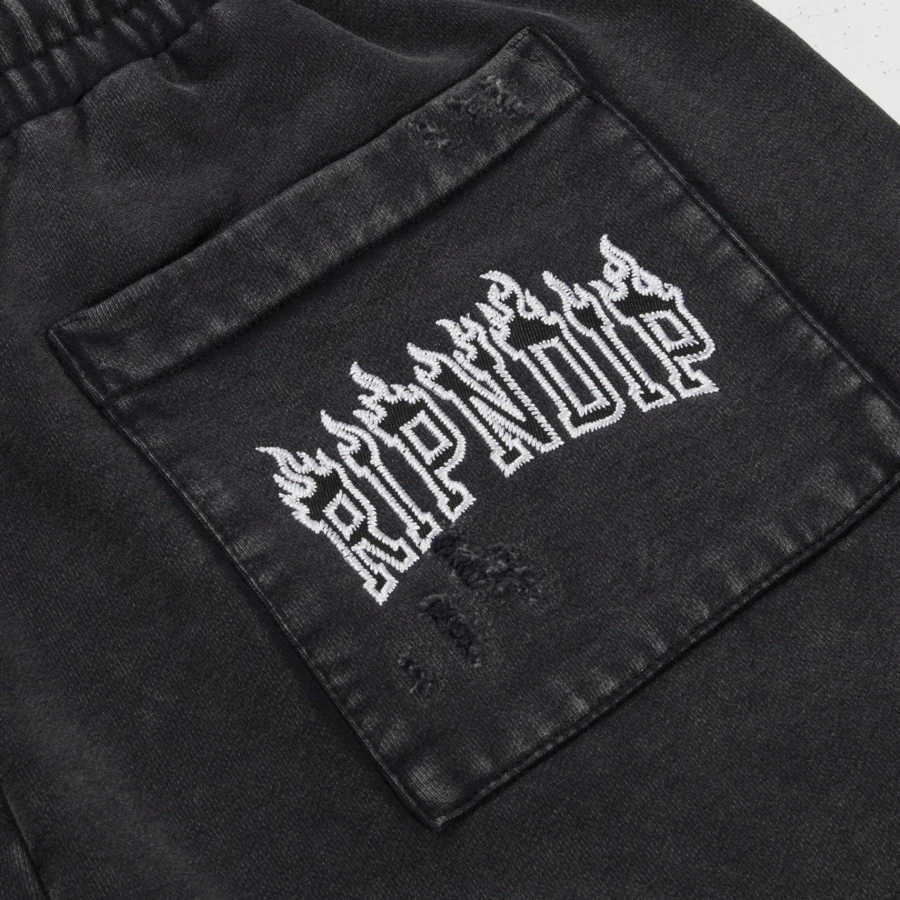 Ripndip Sweats|Shorts<Inferno Sweat Shorts (Black Wash)