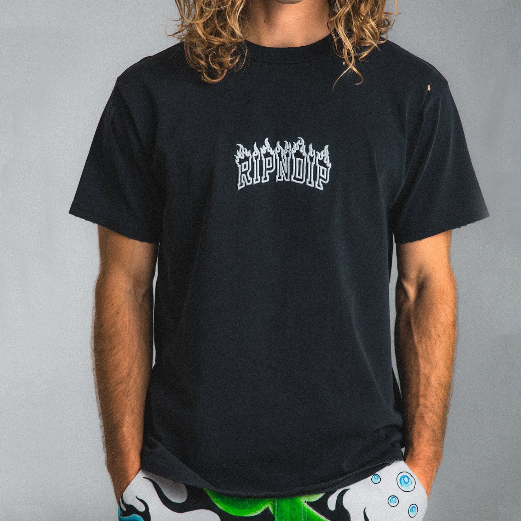 Ripndip Short Sleeve Tees<Inferno Tee (Black)