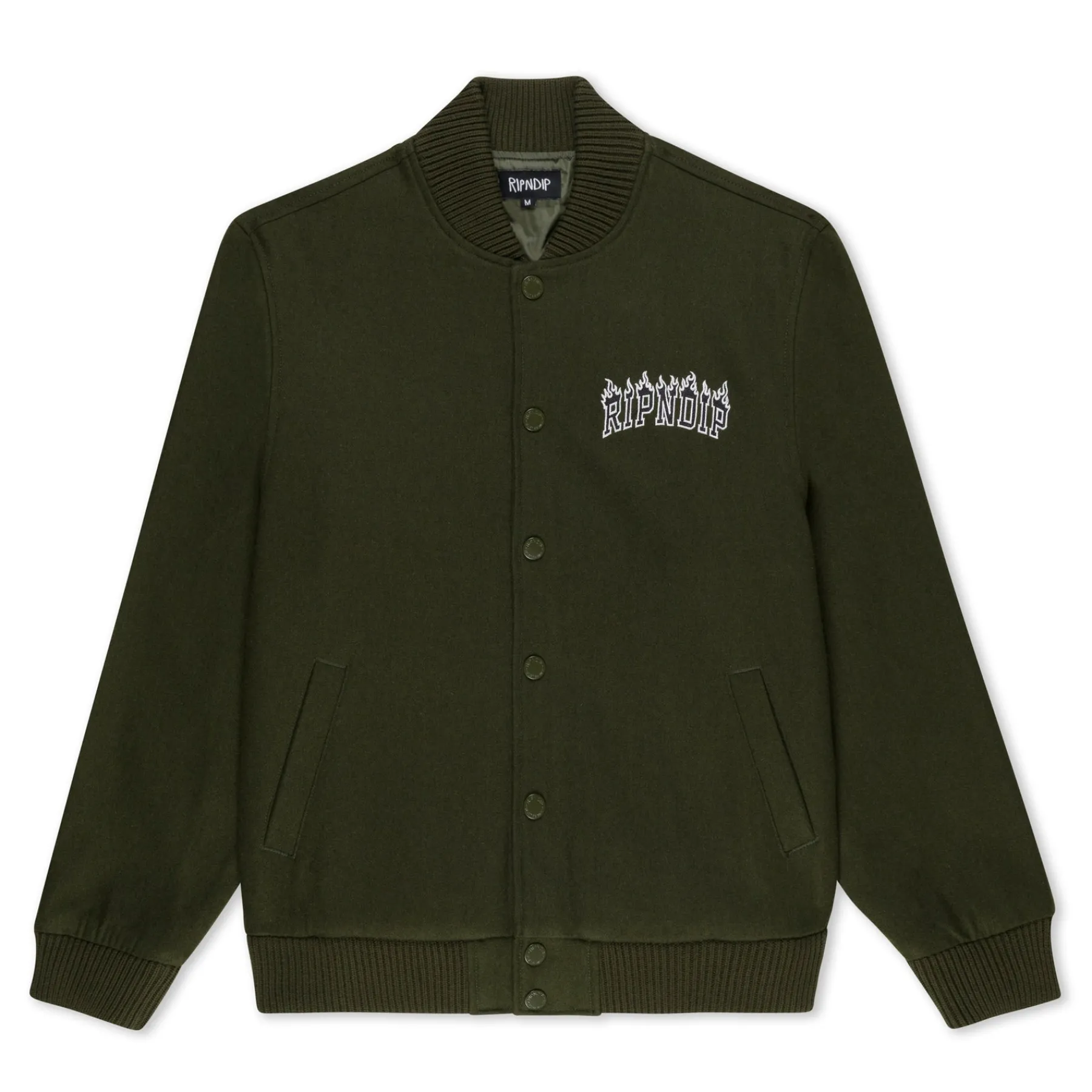 Ripndip Jackets<Inferno Varsity Jacket (Light Forest)