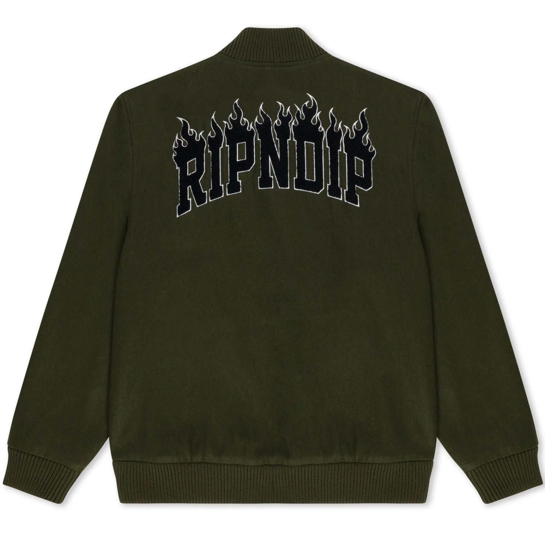 Ripndip Jackets<Inferno Varsity Jacket (Light Forest)