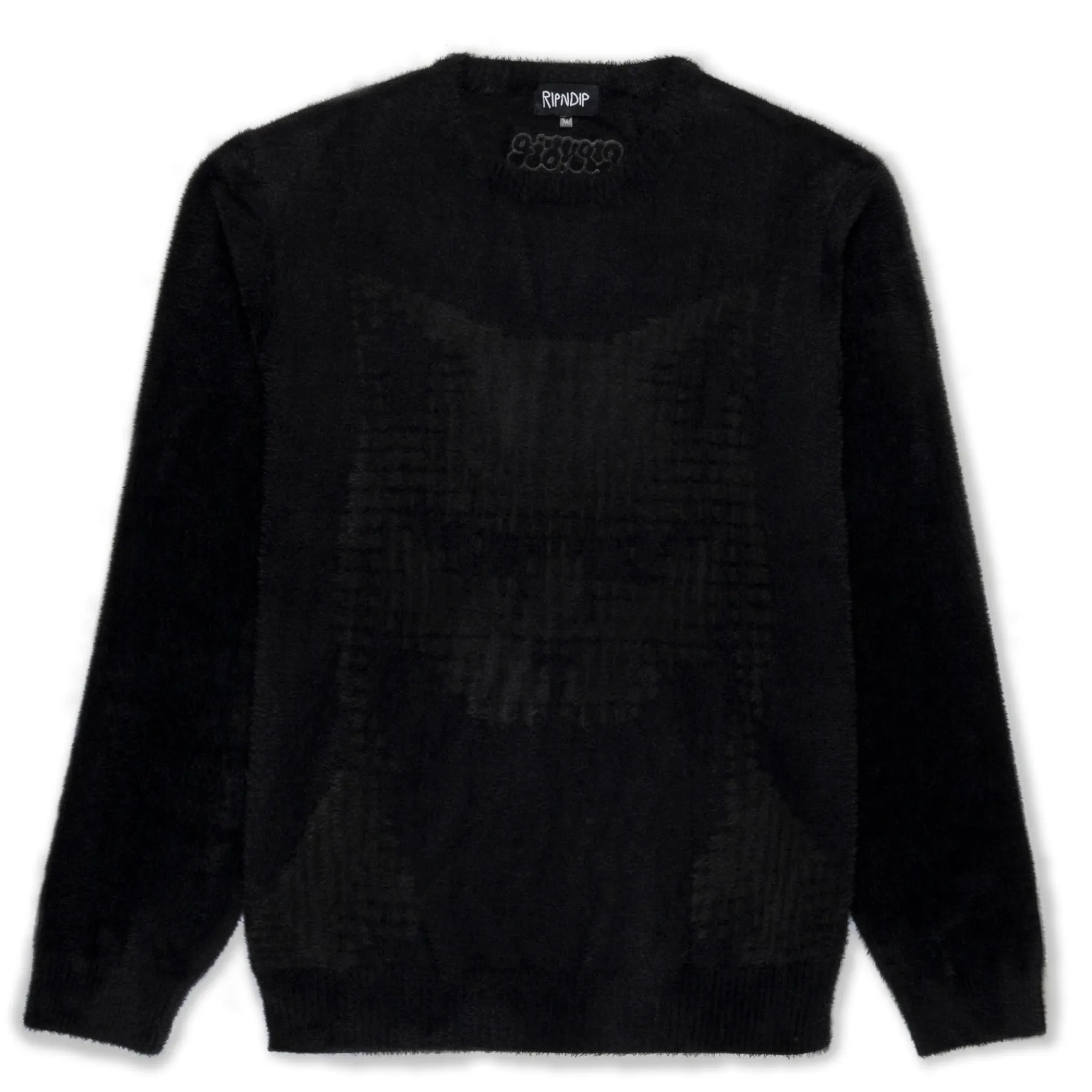 Ripndip Knits / Sweaters<Internal Mohair Sweater (Black)