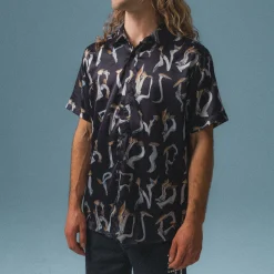 Ripndip Button Ups<Is This Real Life Button Up (Black)