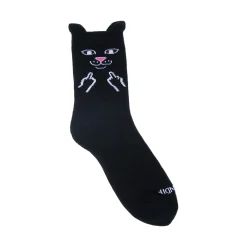 Ripndip Socks<Jerm Face Mid Socks (Black)
