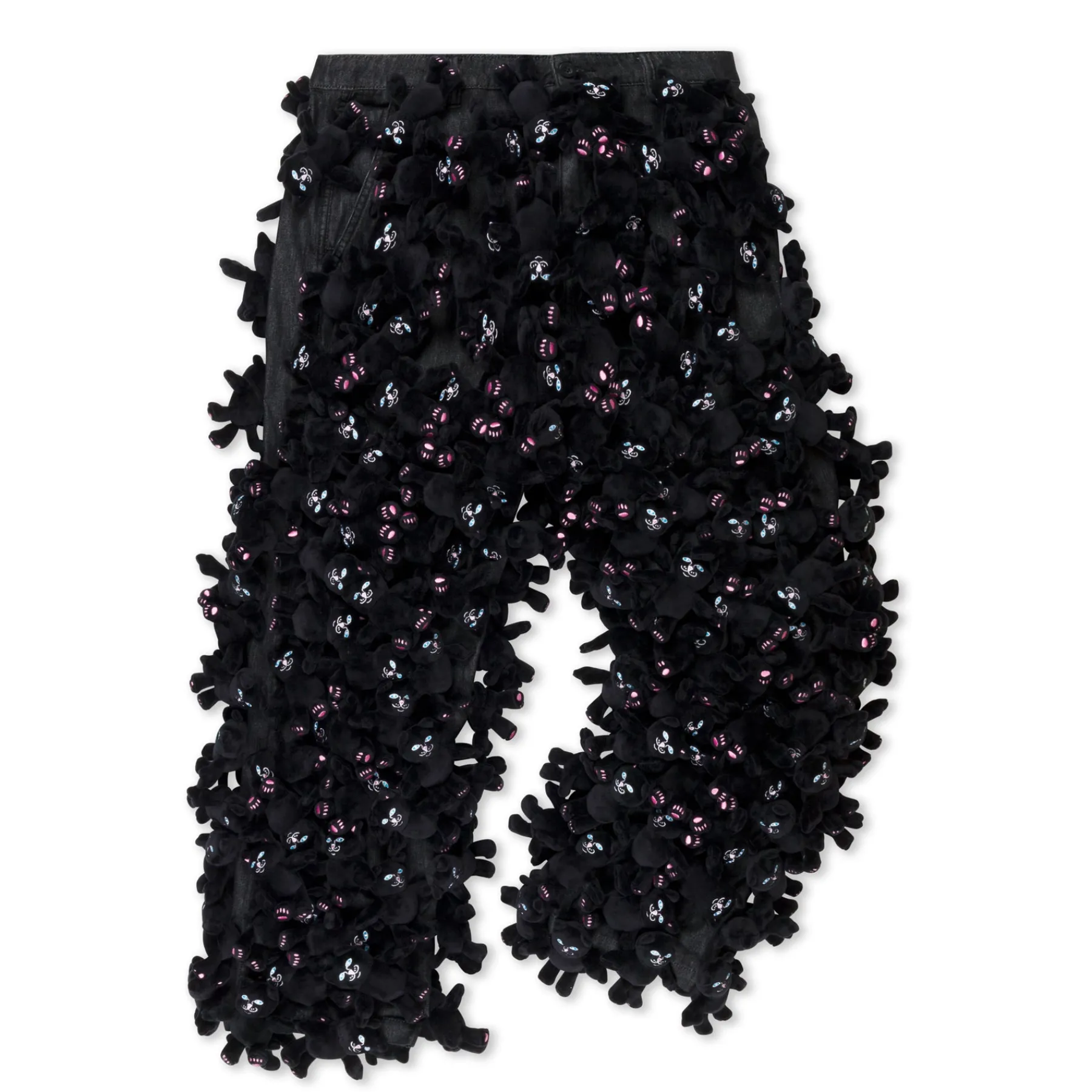 Ripndip Pants|Plush Dolls<Jermie Plush Denim Pants (Black)