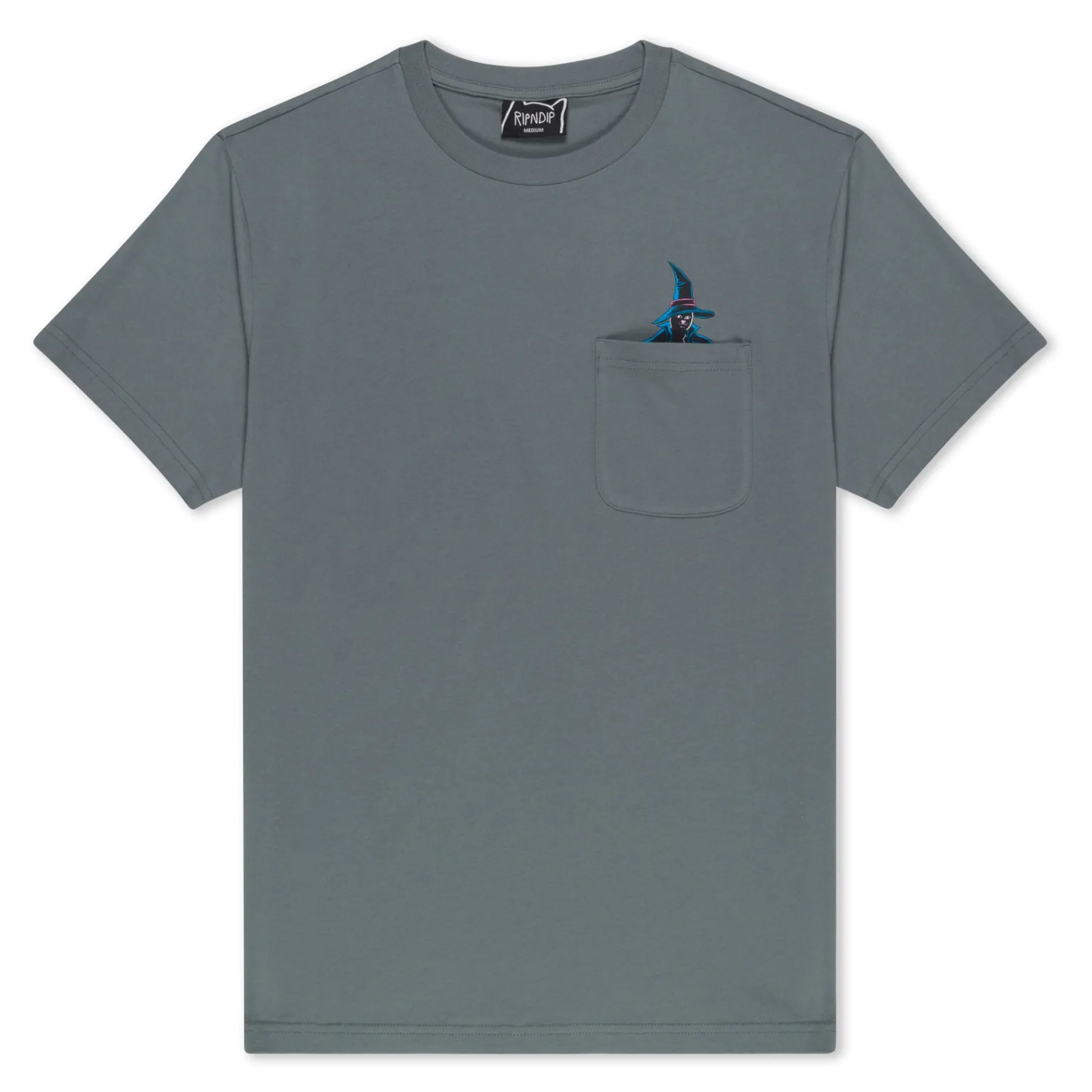 Ripndip Short Sleeve Tees|Stocking Stuffers<Jermie Witch Pocket Tee (Charcoal)