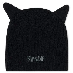 Ripndip Beanies|Stocking Stuffers<Kitty Ears Mohair Beanie (Black)
