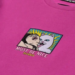 Ripndip Hoodies / Crewnecks|Knits / Sweaters<Lady Friend Crewneck (Fuchsia)
