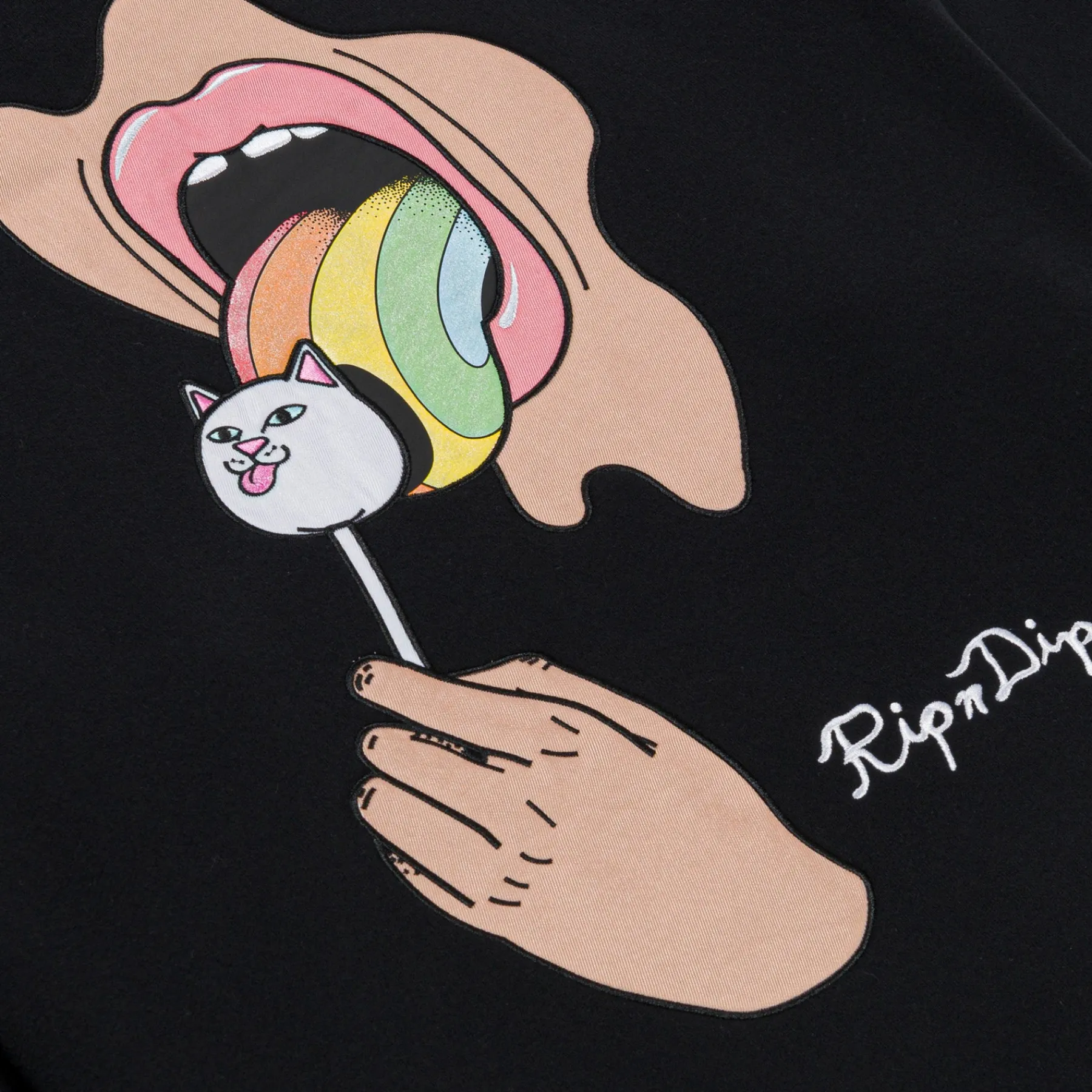 Ripndip Hoodies / Crewnecks<Lick Me Hoodie (Black) 14.7oz
