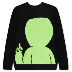 Ripndip Knits / Sweaters|Christmas Items<Lord Alien Flippy Knitty Sweater (Black)