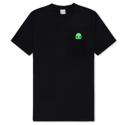 Ripndip Short Sleeve Tees<Lord Alien Pocket Tee (Black)