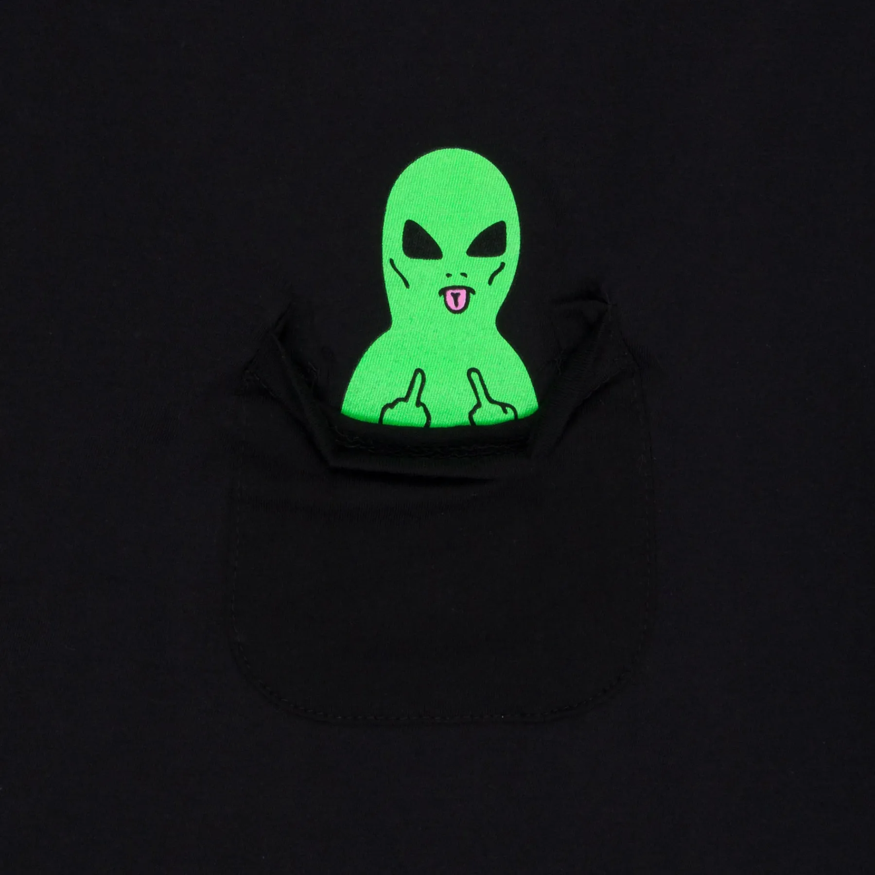 Ripndip Short Sleeve Tees<Lord Alien Pocket Tee (Black)