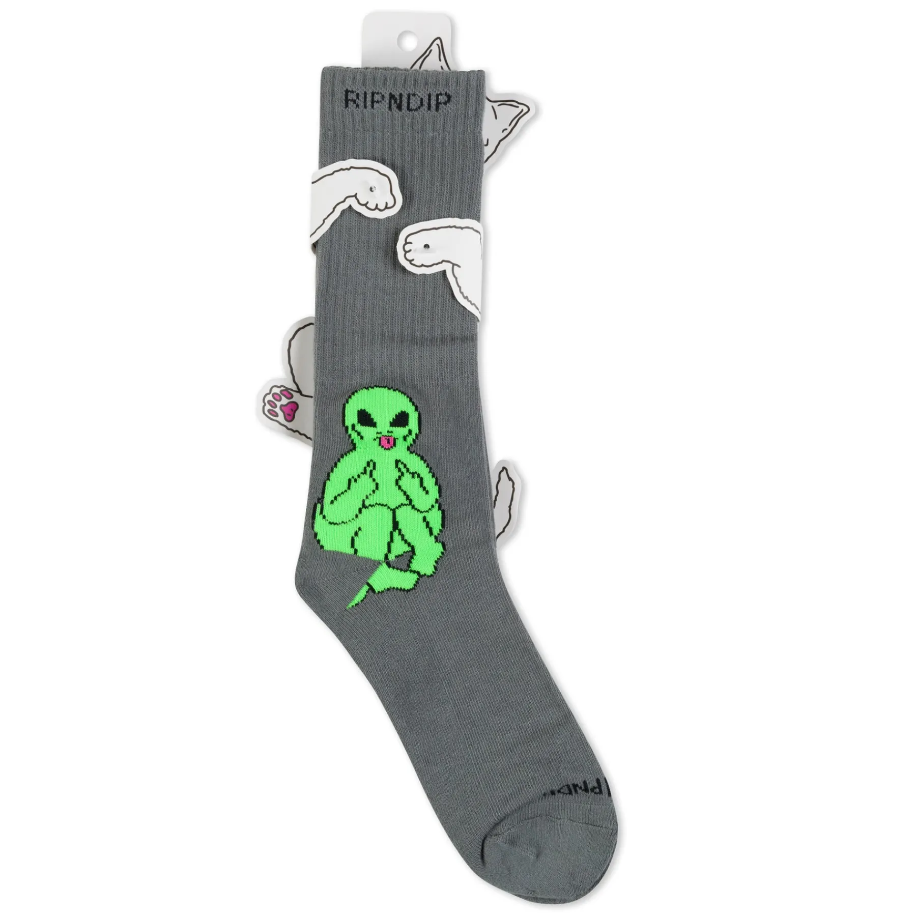 Ripndip Socks|Stocking Stuffers<Lord Alien Socks (Charcoal)