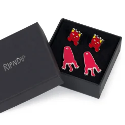 Ripndip Womens|Accessories<Lord Devil Earrings (Red)