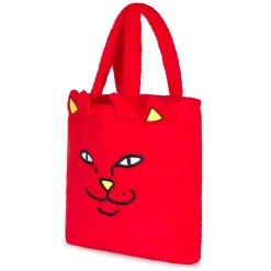 Ripndip Totes<Lord Devil Fluffy Tote  (Red)
