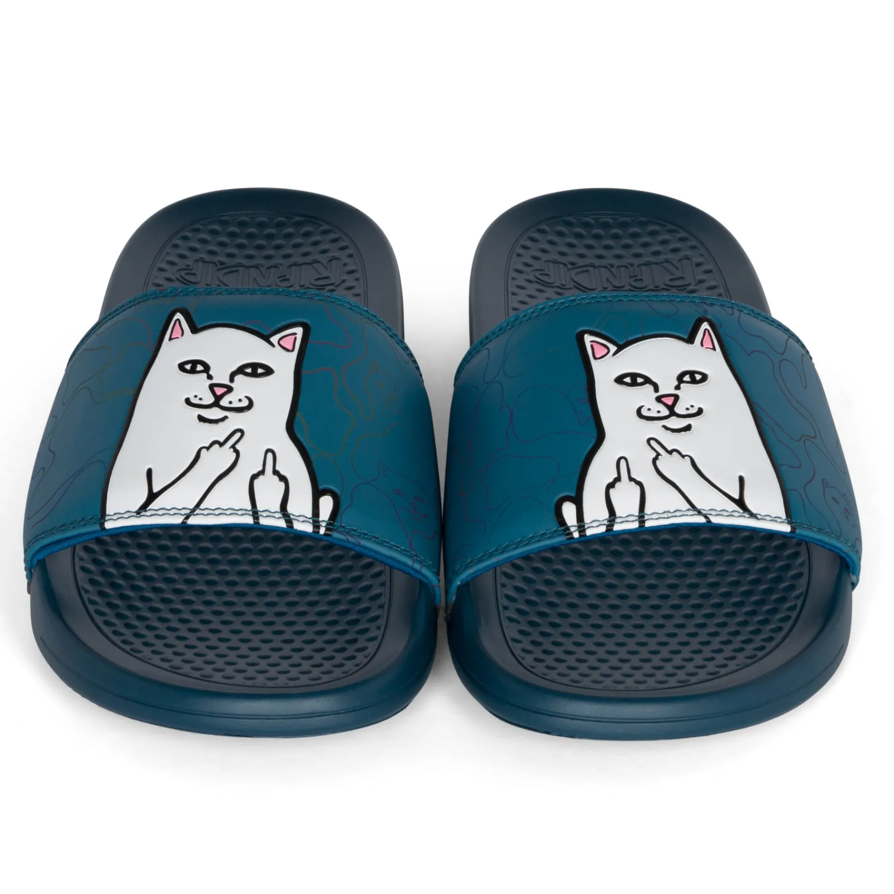 Ripndip Slides / Slippers|Shoes<Lord Nermal Camo Slides (Navy)