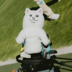 Ripndip Stocking Stuffers|Home Goods<Lord Nermal Golf Club Cover (White)
