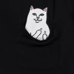 Ripndip Short Sleeve Tees|Lord Nermal Tees<Lord Nermal Kid Pocket Tee (Black)