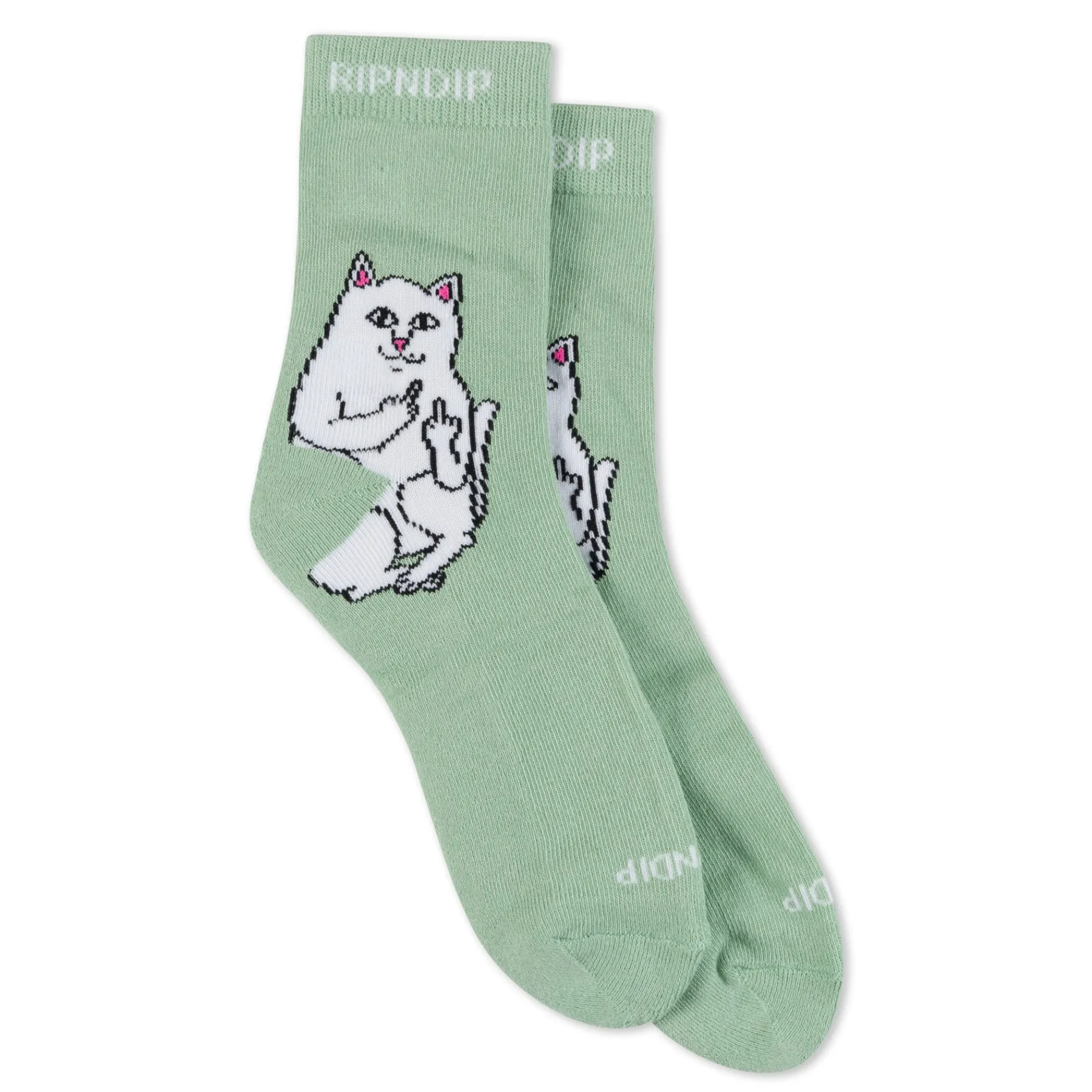 Ripndip Socks|Stocking Stuffers<Lord Nermal Mid Socks (Sage)