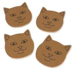 Ripndip Stocking Stuffers|Home Goods<Lord Nermal 4pc Coaster Set (White)