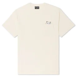 Ripndip Short Sleeve Tees|Lord Nermal Tees<Lord Nermal Pocket Tee (Natural)