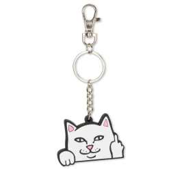 Ripndip Stocking Stuffers|Home Goods<Lord Nermal Rubber Key Chain (White)