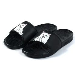 Ripndip Slides / Slippers<Lord Nermal Slides (Black)