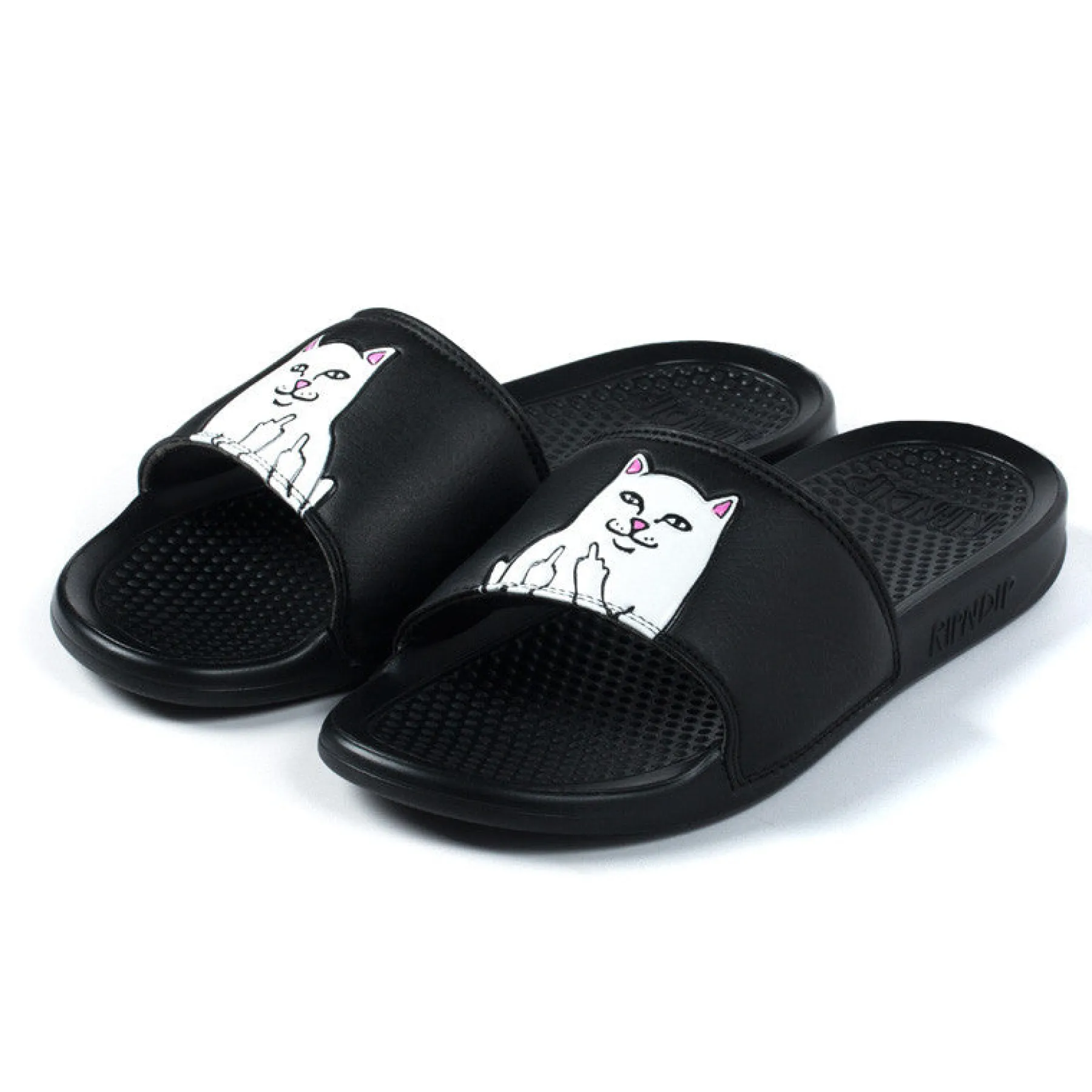 Ripndip Slides / Slippers<Lord Nermal Slides (Black)